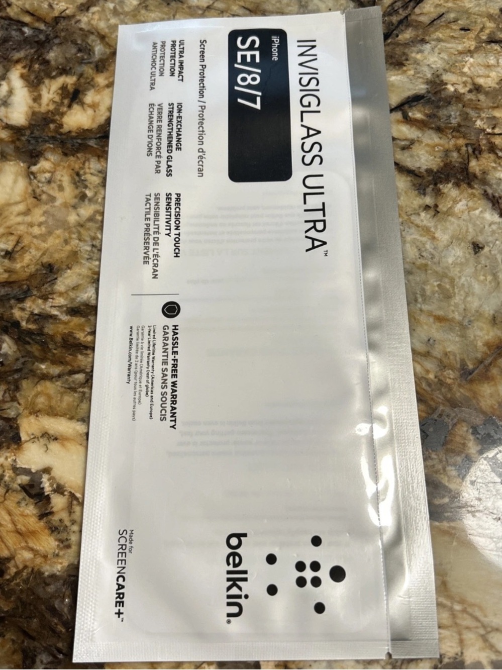 Belkin Invisiglass Ultra for Apple iPhone 7 & 8 Plus NEW SEALED